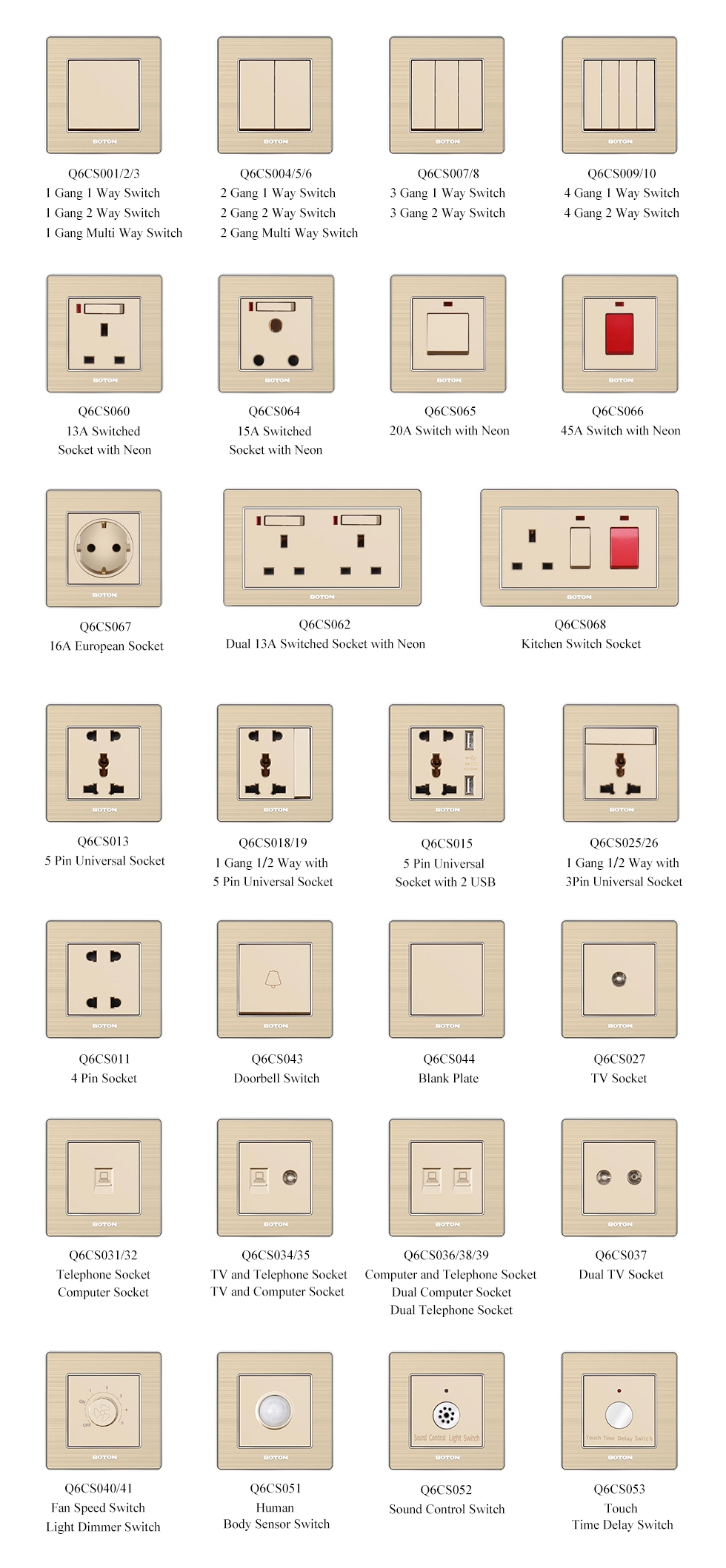 2 Gang 1 2 Intermediate Lighting Rocker Electricial Wall Switch