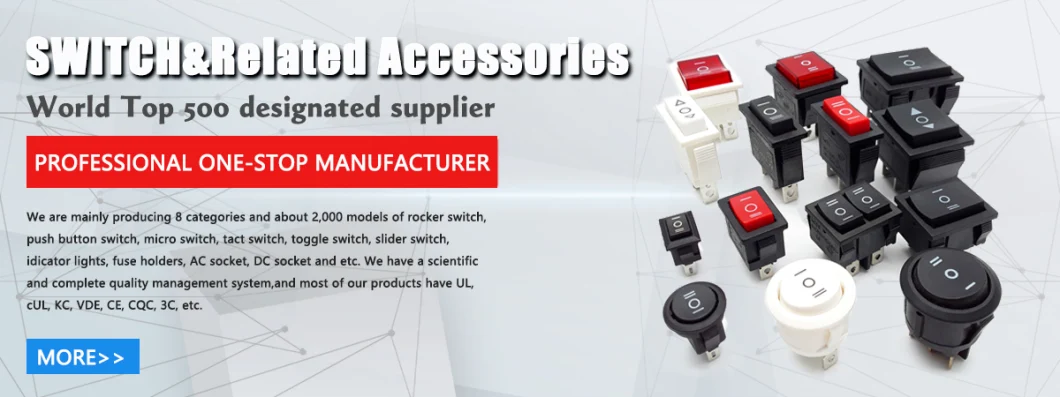 UL Kc 2 Position 120/55 Kcd3 15A 250V Switch Rocker on-off Taiheng Illuminated Rocker Switch