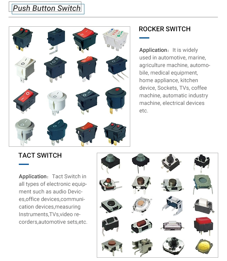 Dpst on-off Panel Mount Push Button Switch T85 16A 4pin Terminals Rocker Switch 4pins/6pins (KCD4 series)