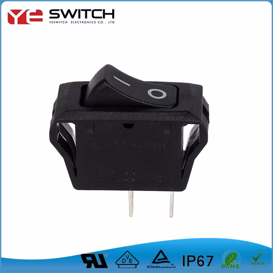 IP67 wasserdichter eingebauter Schalter, UL-zertifizierter elektrischer Wippschalter, LED-beleuchteter elektrischer Schalter, 25 A, 250 V AC, Mikro-Wippschalter für Autoteile