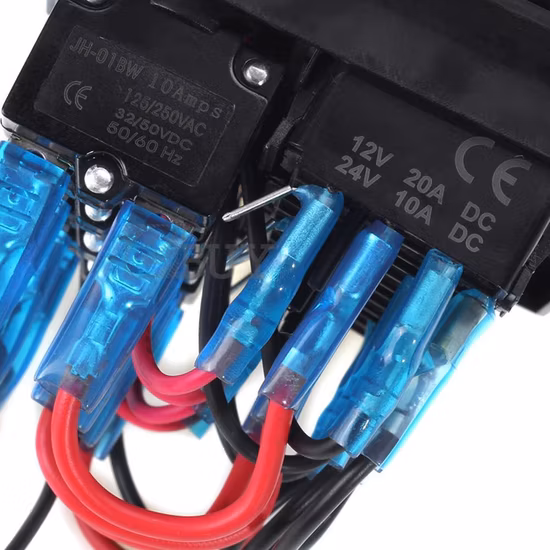 Neue Ankunft 4 Pin Terminal 30A 12VDC Schalter Uesd in Jumpers für Swap-Funktion Wippschalter Kcd2-7-203